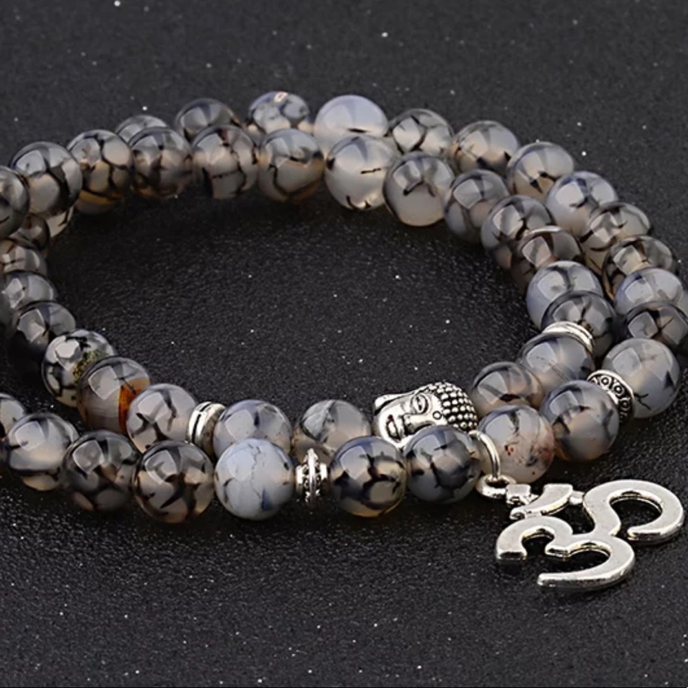 Gemstone Meditation Mala bracelet - Picture 1 of 11